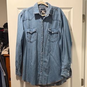 Wrangler Light Blue Denim Shirt